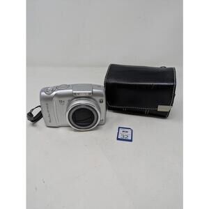 Canon PowerShot SX110 IS 9.0MP Digital Camera 10x Optical Zoom Silver w/ SD